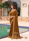Purnima By Stavan Moss Georgette Weaving Jequarq Wholesale Saree In India